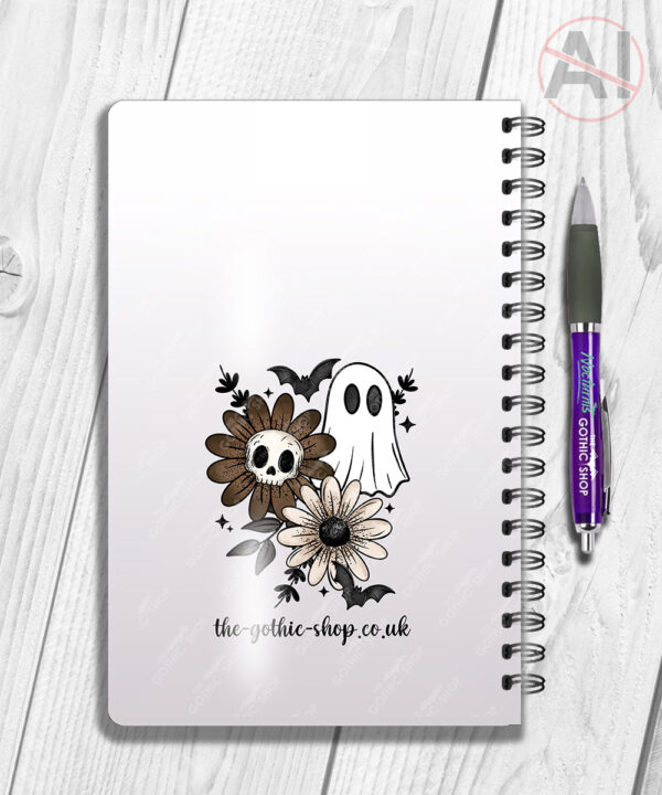 19833 ghost flowers personalised a5 notebook 3