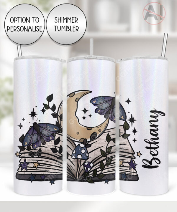 19837 cottagecore bookish open book tumbler 1