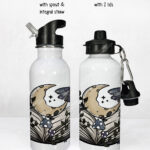 19838 cottagecore bookish open book water bottle 2