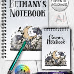 19840 cottagecore bookish open book a5 notebook 1