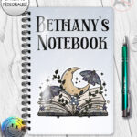 19840 cottagecore bookish open book a5 notebook 2