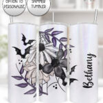 19846 floral=bat gothic tumbler 1