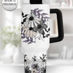 19848 floral=bat gothic 40oz large tumbler 2