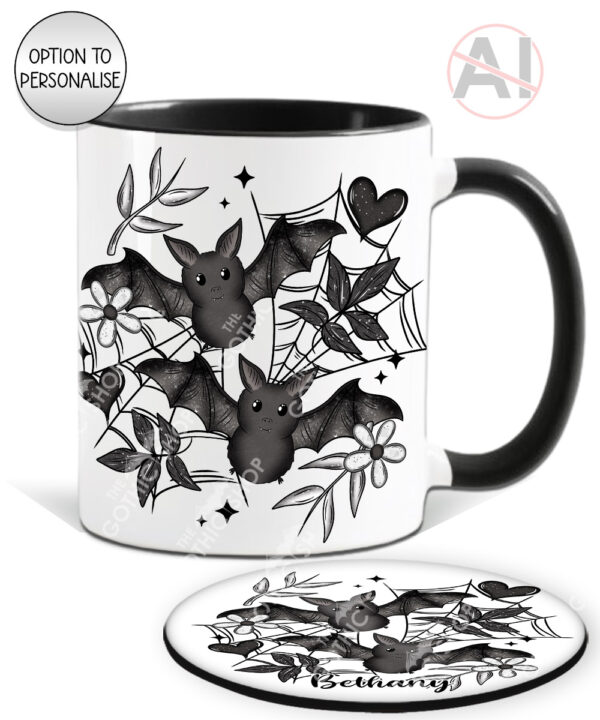 19853 bats personalised gothic mug 2
