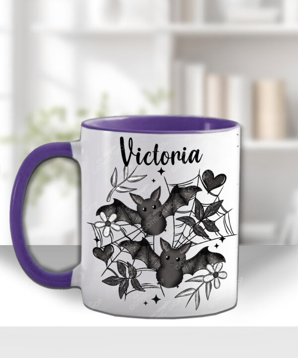 19853 bats personalised gothic mug 3