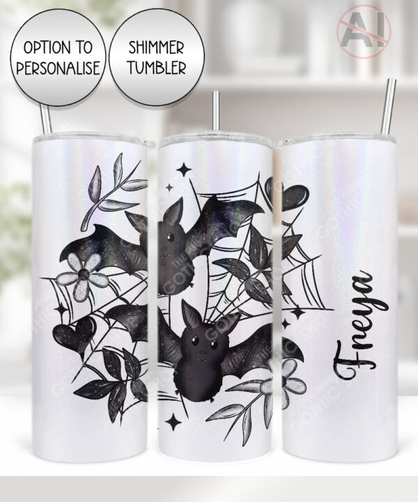 19854 bats personalised gothic tumbler 1