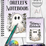 19865 daisy ghost gothic a5 a6 notebook 1