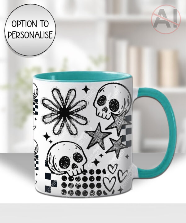 19869 grungy goth skull mug 1