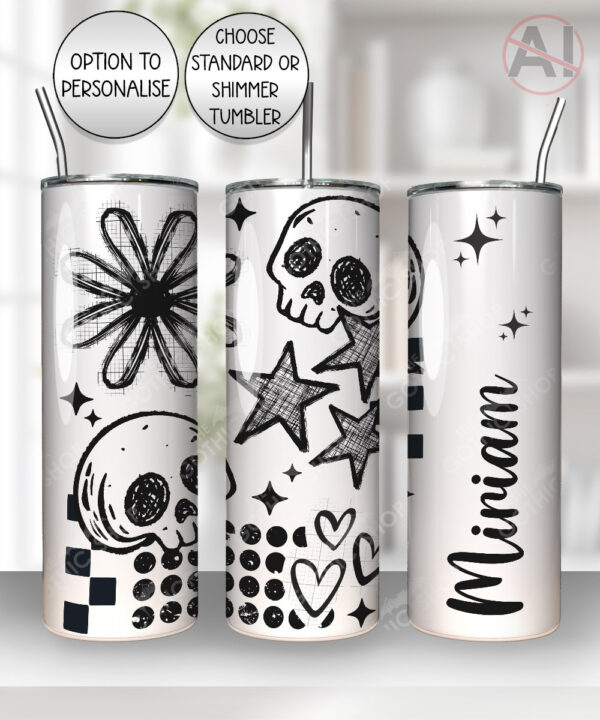 19870 grungy goth skull tumbler 2