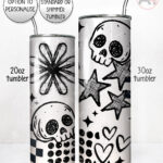 19870 grungy goth skull tumbler 3