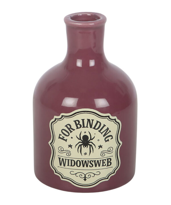 widowsweb potion bottle vase and candle holder