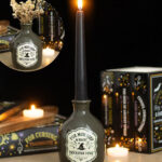 mischief and magic potion bottle vase and candle holder