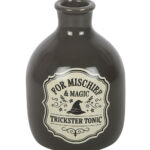mischief and magic potion bottle vase and candle holder