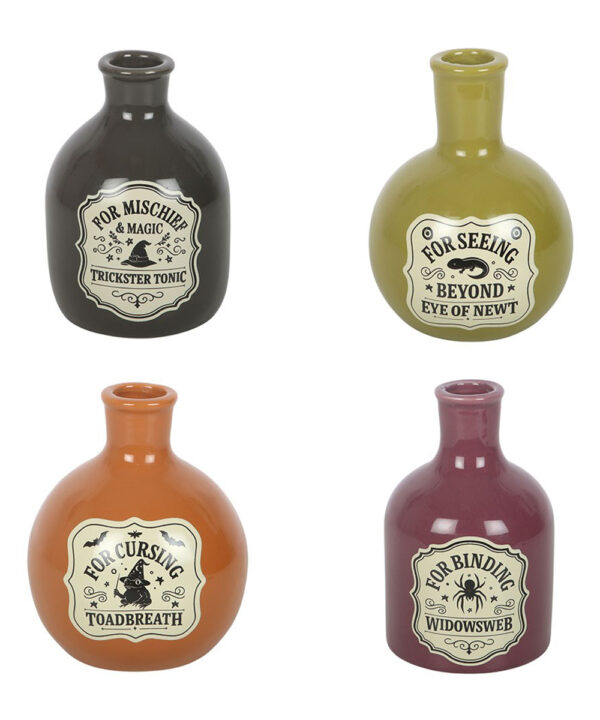 potion bottle vases and candle holders set of 4