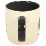 sitting magick black cat celestial witchy mug