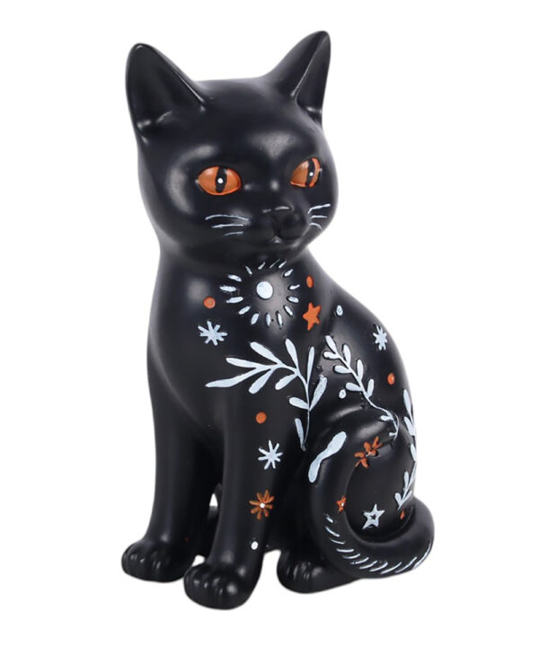 frightful folk black cat ornament