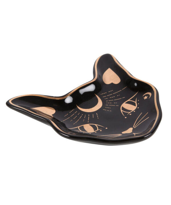 mystic mog cat face trinket dish