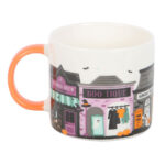 spooky street gothic halloween mug