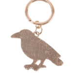 folk raven gothic keyring