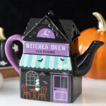witches' brew tea room gothic halloween teapot