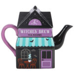 witches' brew tea room gothic halloween teapot