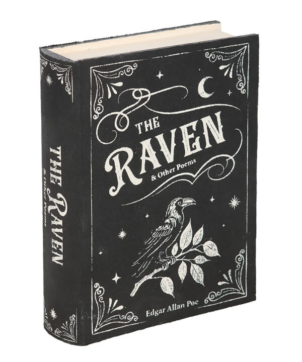 the raven book shaped storage box