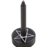 pentagram spell candle holder
