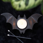 bat spell candle holder