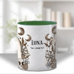 cottagecore winter ghost gothic halloween mug and/or coaster optional to personalise