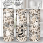 cottagecore winter ghost gothic halloween straight tumbler option to personalise