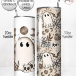 cottagecore winter ghost gothic halloween straight tumbler option to personalise