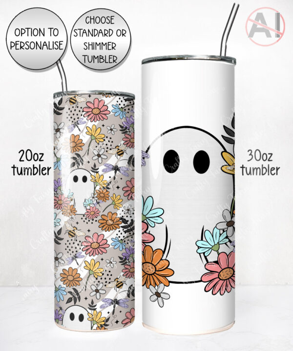 19930 ghost flowers personalised tumbler 3
