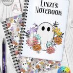 19933 ghost flowers personalised a5 notebook 1