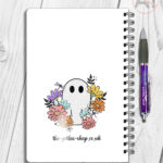 19933 ghost flowers personalised a5 notebook 3