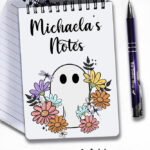 19933 ghost flowers personalised a6 notebook 1