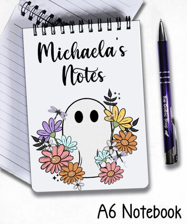 19933 ghost flowers personalised a6 notebook 1
