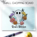 19934 ghost flowers personalised chopping board 2