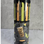 emo pink & black grungy stripes gothic 20oz straight tumbler (copy)