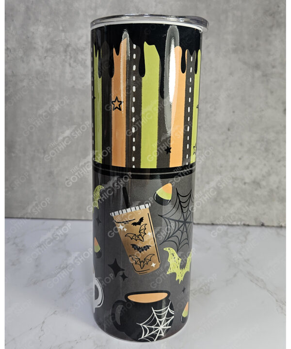 emo pink & black grungy stripes gothic 20oz straight tumbler (copy)