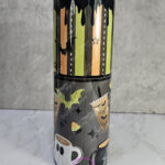 emo pink & black grungy stripes gothic 20oz straight tumbler (copy)