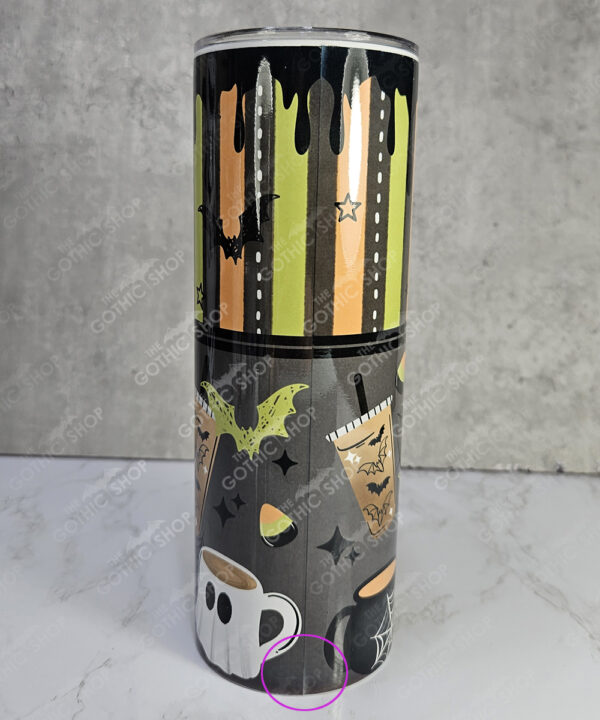 emo pink & black grungy stripes gothic 20oz straight tumbler (copy)