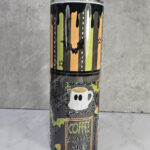 emo pink & black grungy stripes gothic 20oz straight tumbler (copy)