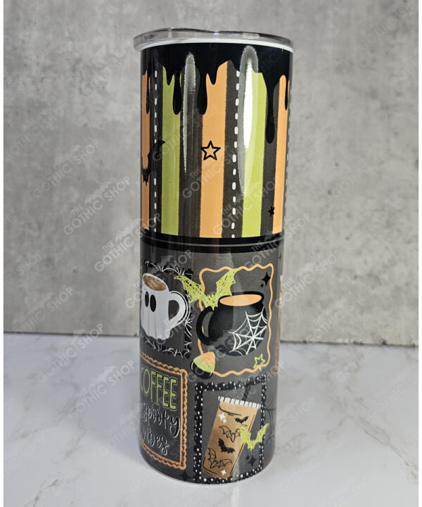 emo pink & black grungy stripes gothic 20oz straight tumbler (copy)
