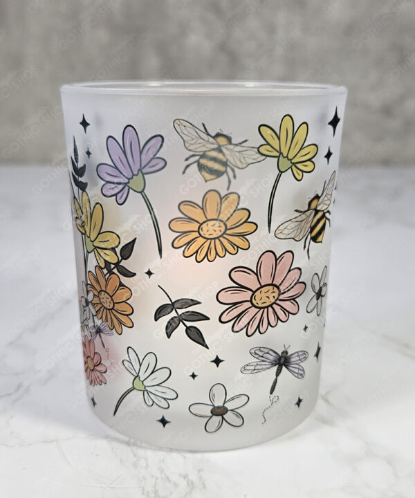 19944 floral ghost t light holder 2