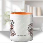 19956 skull books gothic personalised mug 4