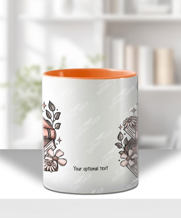 19956 skull books gothic personalised mug 4