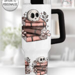 19959 skull books gothic personalised large tumbler 1
