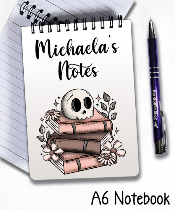 19960 skull books gothic personalised notebooks 3