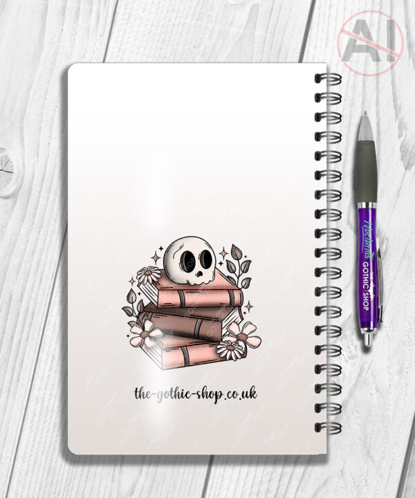 19960 skull books gothic personalised notebooks 5
