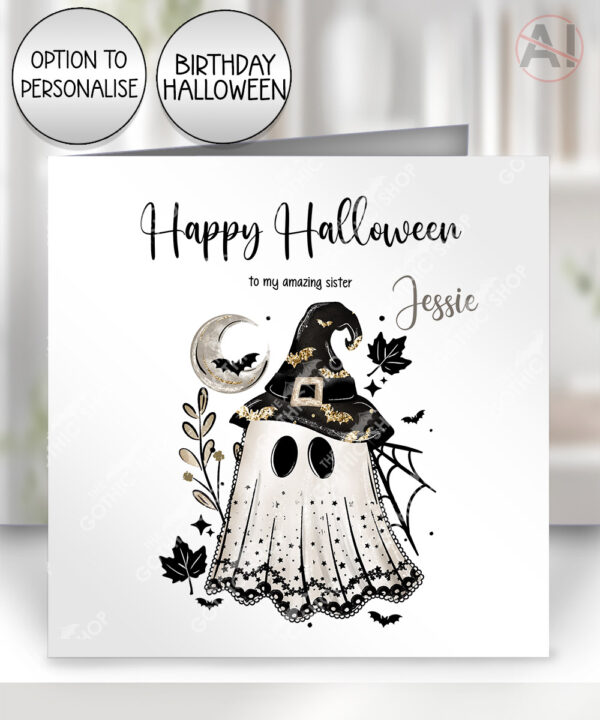 19964 personalised witchy ghost birthday card 2